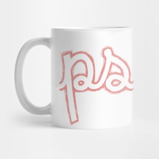 Psi Cursive Greek Letter Mug